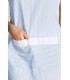 Casulla combinada de estética de mujer 8026611. Talla única. bolsillo Dyneke