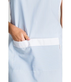 Casulla combinada de estética de mujer 8026611. Talla única. bolsillo Dyneke