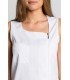 Casaca de estética sin mangas de mujer 8053700 cierre cremallera. Cuello Dyneke