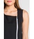Casaca de estética sin mangas de mujer 8053725 cierre cremallera. cuello  Dyneke