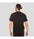 Casaca sanitaria de hombre HÉCTOR 6132 de microfibra Elastik. Negro espalda. Garys