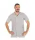 Casaca Sanitaria ANDRE 6131 con tejido Oxford. Gris pecho. Garys