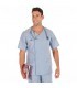 Casaca Sanitaria ANDRE 6131 con tejido Oxford. Celeste. Garys