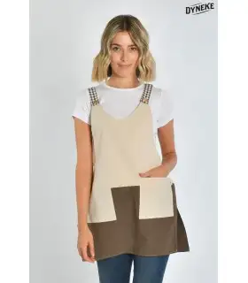 Casulla bicolor de estética y servicios de mujer 8076381. Talla única. frente Dyneke
