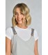 Casulla bicolor de estética y servicios de mujer 8076382. Talla única. cuello Dyneke