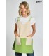 Casulla bicolor de estética y servicios de mujer 8076385. Talla única. frente Dyneke