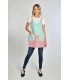 Casulla bicolor de estética y servicios de mujer 8076386. Talla única. lejos Dyneke