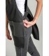 Casulla de peluquería y estética 8111105 de mujer. Polipiel. lateral Dyneke