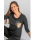 Camiseta de estética y servicios de mujer 8113827. Bolsillos metalizados. 2 Dyneke