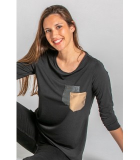 Camiseta de estética y servicios de mujer 8113827. Bolsillos metalizados. 2 Dyneke