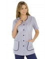 Chaqueta para personal de servicios y limpieza 8135613 de mujer. Manga corta. Dyneke