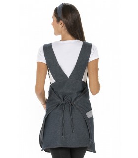 Casulla vaquera de estética y servicios de mujer 8157775. Talla única. espalda Dyneke