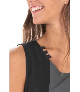 Casulla de estética y servicios de mujer 8158584. Talla única. cuello Dyneke
