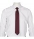 Corbata Jacquard sin nudo 3262. Granate 1. Garys