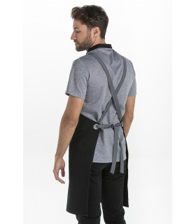 Delantal de hostelería unisex con peto reforzado 8164468. espalda Dyneke