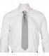 Corbata Jacquard Raya 3261. Gris 2. Garys