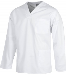 Casaca B9210 cuello de pico. Manga larga