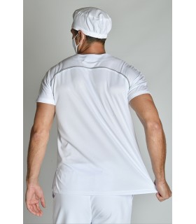 Casaca sanitaria y de servicios unisex 8181570. Microfibra. espalda Dyneke