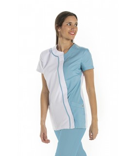 Casaca sanitaria de mujer 8186483. Microfibra. lateral Dyneke