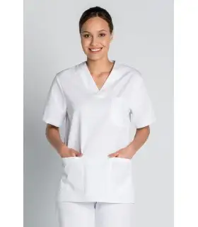 Casaca sanitaria unisex 8204700 en manga corta. Dyneke