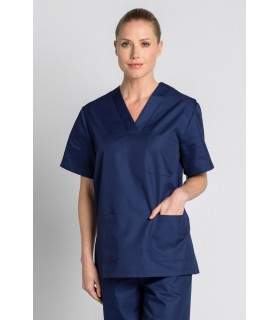 Casaca sanitaria unisex 8204794 en manga corta. Dyneke