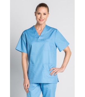 Casaca sanitaria unisex 8204845 en manga corta. Dyneke