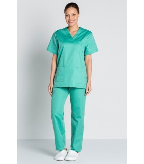 Casaca sanitaria unisex 8204847 en manga corta. lejos Dyneke