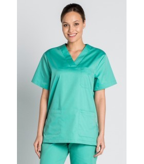 Casaca sanitaria unisex 8204847 en manga corta. Dyneke