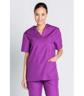 Casaca sanitaria unisex 8204859 en manga corta. Dyneke