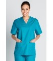Casaca sanitaria unisex 8204884 en manga corta. Dyneke