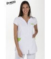 Casaca sanitaria de mujer 8209573 en manga corta. Microfibra. Dyneke