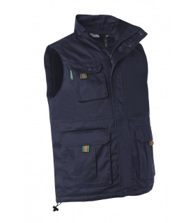 Chaleco industria 4809 Sarga liso multibolsillos monza