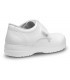 Zapato sanitario antideslizante con cierre de velcro Neón. Feliz caminar Blanco 3