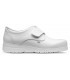 Zapato sanitario antideslizante con cierre de velcro Neón. Feliz caminar Blanco 4