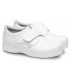 Zapato sanitario antideslizante con cierre de velcro Neón. Feliz caminar Blanco 1