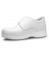 Zapato sanitario antideslizante con cierre de velcro Neón. Feliz caminar Blanco 5