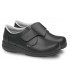 Zapato sanitario antideslizante con cierre de velcro Neón. Feliz caminar Negro 1