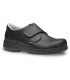 Zapato sanitario antideslizante con cierre de velcro Neón. Feliz caminar Negro 2