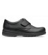 Zapato sanitario antideslizante con cierre de velcro Neón. Feliz caminar Negro 4