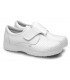 Zapato sanitario antideslizante con cierre de velcro Sigma. Feliz caminar Blanco 1