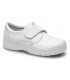 Zapato sanitario antideslizante con cierre de velcro Sigma. Feliz caminar Blanco 2