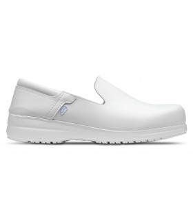 Zapato sanitario antideslizante y antiestático Sensai. Feliz caminar Blanco 4
