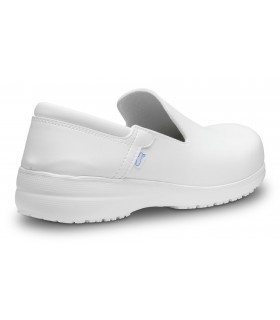 Zapato sanitario antideslizante y antiestático Sensai. Feliz caminar Blanco 5