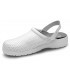 Zueco sanitario antideslizante con correa ajustable Zeta. Feliz caminar Blanco 4