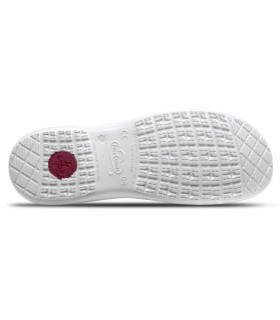 Zueco sanitario antideslizante con correa ajustable Kapa. Feliz caminar Blanco 6