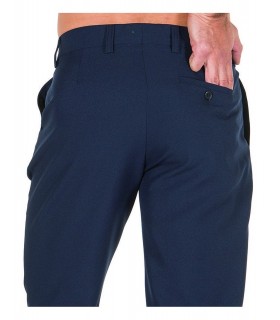 Pantalón 7786 chino con pinzas de Caballero. Garys, marino detalle