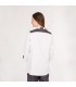 Casaca Chef 9355 Artemisa-Blanco para mujer. Cool max. Garys, espalda