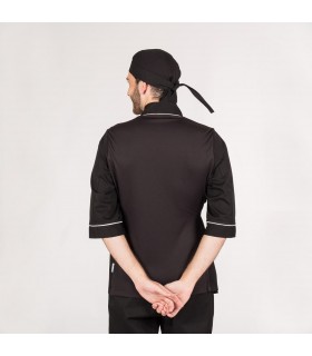 Casaca Chef 9338 Poseidon Unisex. Cool max. Garys, negro