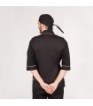 Casaca Chef 9338 Poseidon Unisex. Cool max. Garys, negro