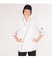 Casaca Chef 9338 Poseidon Unisex. Cool max. Garys, blanco